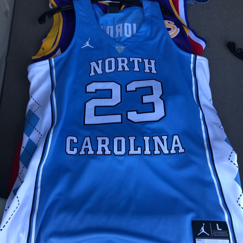 2 MJ North Carolina Tar Heel Jerseys Dri Fit